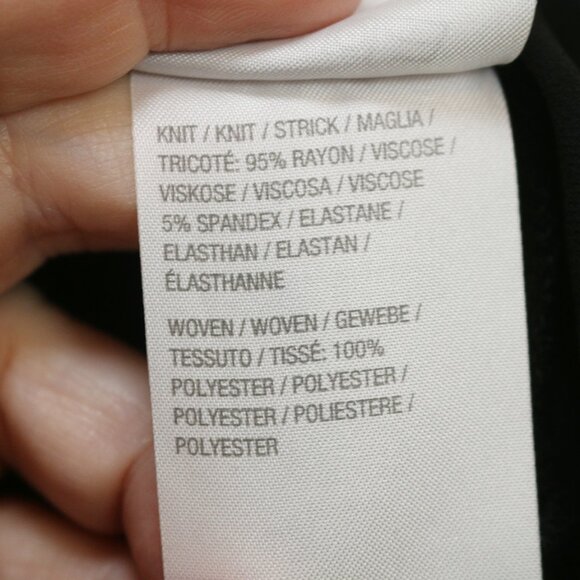 LOGO Lounge Lori Goldstein Chiffon Cascade Cardigan with Tie Detail Black Medium - Picture 6 of 6